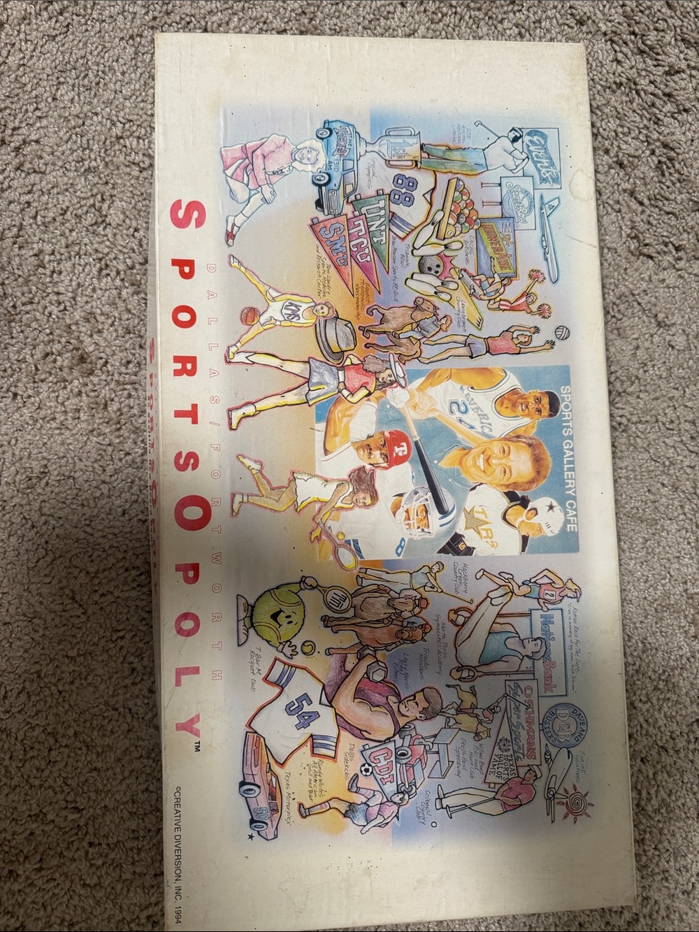 1994 Sportsopoly Board Game - Dallas / Fort Worth